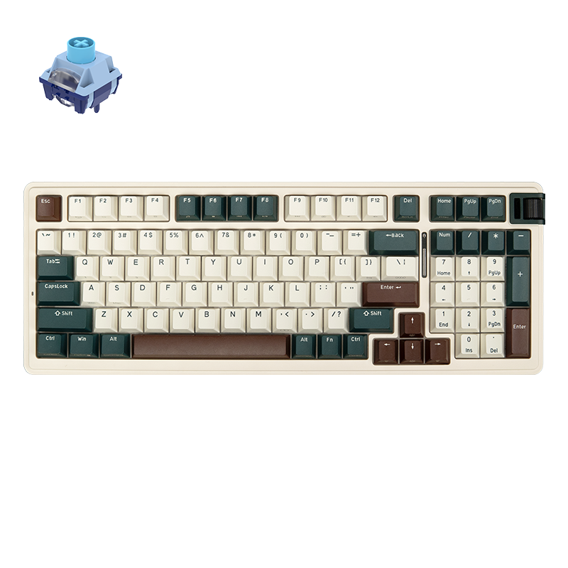 Kzzi K98 Retro Gaming Office Mechanical Keyboard