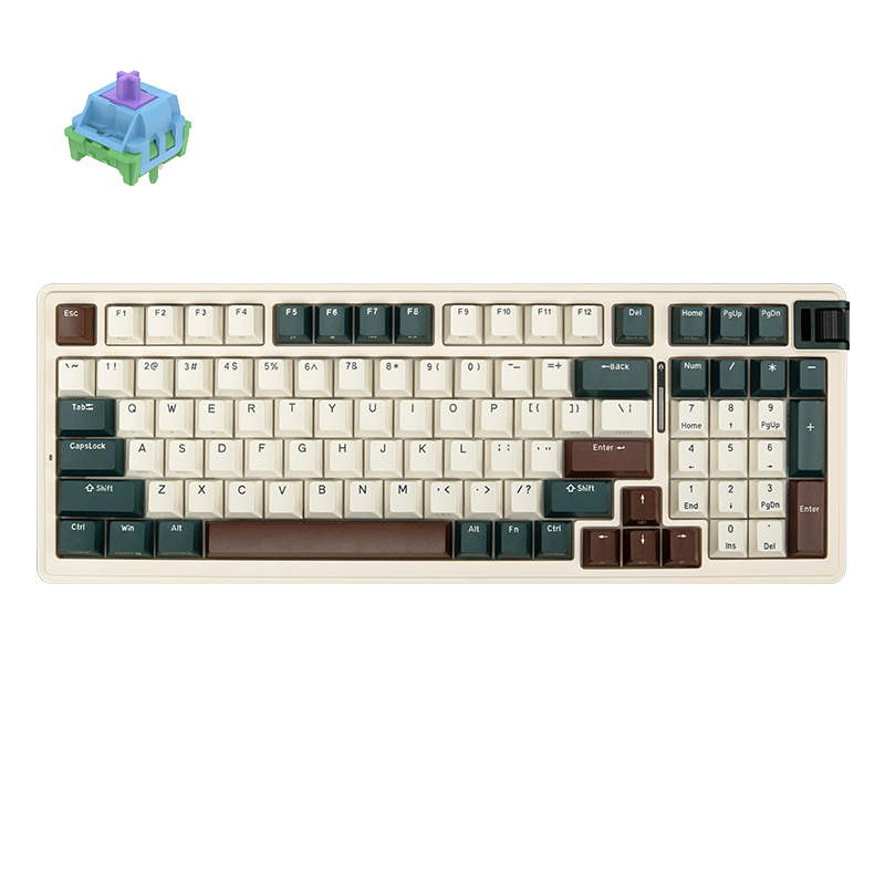 Kzzi K98 Retro Gaming Office Mechanical Keyboard