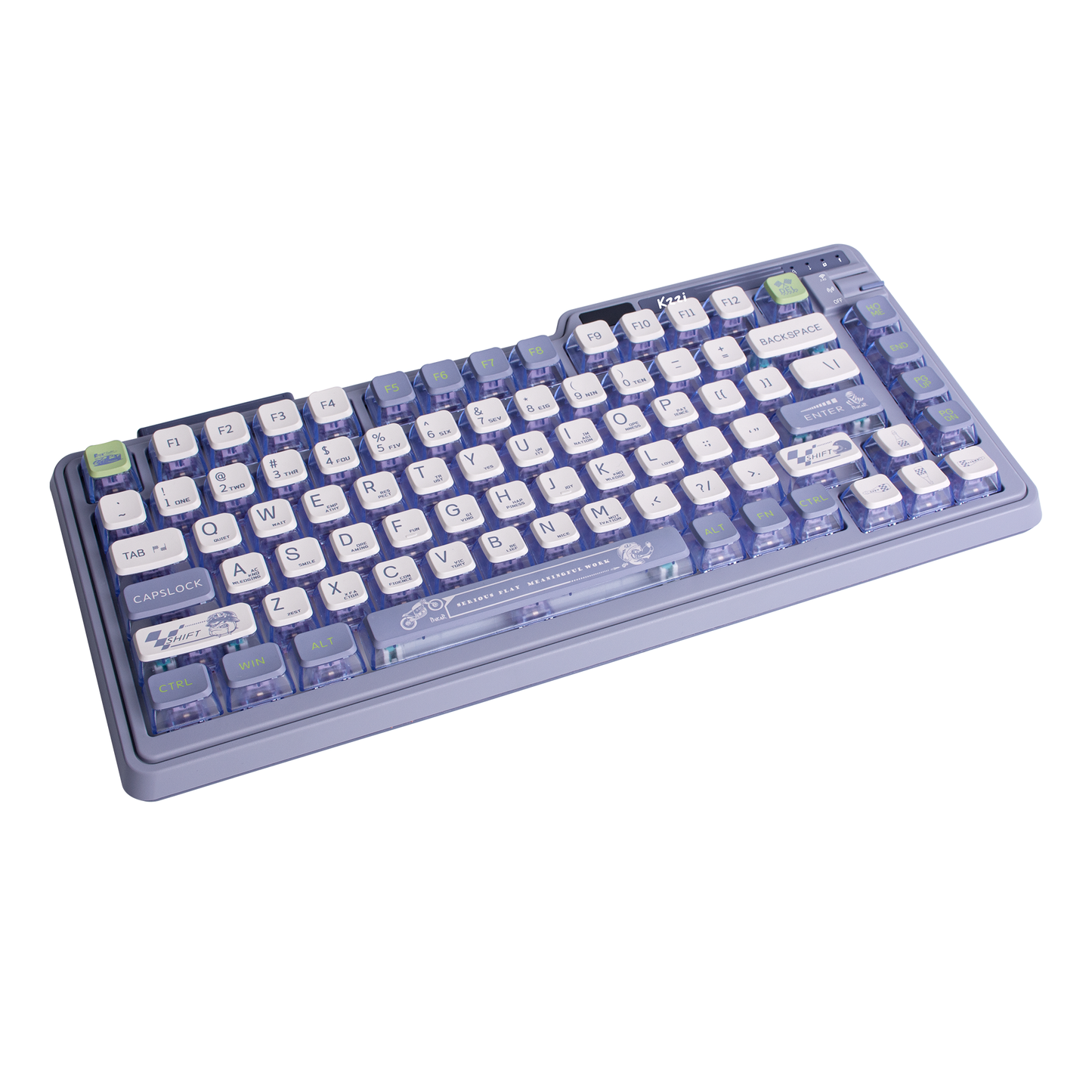 Kzzi k75 Dazzling Pudding Keycap Mechanical Keyboard