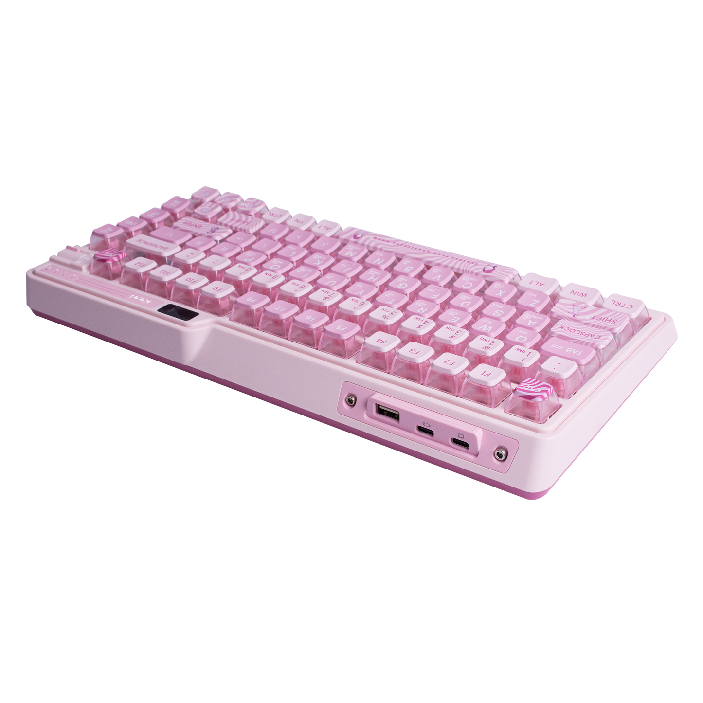 Kzzi k75 Dazzling Pudding Keycap Mechanical Keyboard